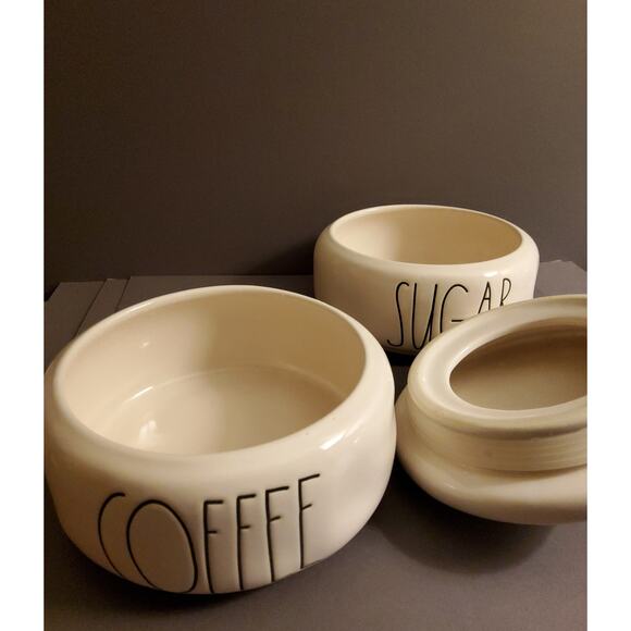 Rae Dunn Ceramic Coffee and Sugar Container - Picture 4 of 5